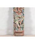 Antique Carved Wood Sculpture of Parvati with Vibrant Polychrome-5. Asian & Chinese Furniture, Art, Antiques, Vintage Home Décor for sale at FEA Home