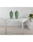 Pair of Vintage Celadon Porcelain Vases with Elegant Crackled Glaze