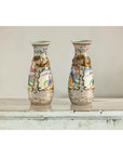 Pair of Vintage Small Porcelain Vases with Hand-Painted Pastoral Scenes-6. Asian & Chinese Furniture, Art, Antiques, Vintage Home Décor for sale at FEA Home