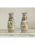 Pair of Vintage Small Porcelain Vases with Hand-Painted Pastoral Scenes-7. Asian & Chinese Furniture, Art, Antiques, Vintage Home Décor for sale at FEA Home
