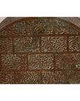 Vintage Bronze Bottle with Etched Motifs and Aged Green Patina, Han Style