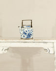 Blue and White Porcelain Teapot with Mythical Qilin and Auspicious Cloud Motifs