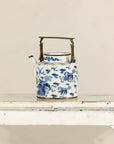 Blue and White Porcelain Teapot with Mythical Qilin and Auspicious Cloud Motifs