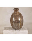 Antique Metal Surahi Decorative Water Vessel, Early 20th Century