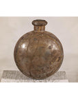 Antique Metal Surahi Decorative Water Vessel, Early 20th Century