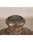 Antique Metal Surahi Decorative Water Vessel, Early 20th Century