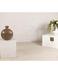 Antique Metal Surahi Decorative Water Vessel, Early 20th Century