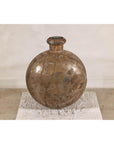 Antique Metal Surahi Decorative Water Vessel, Early 20th Century