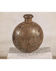 Antique Metal Surahi Decorative Water Vessel, Early 20th Century