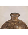 Antique Metal Surahi Decorative Water Vessel, Early 20th Century