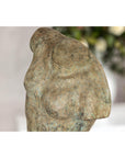 Greco Roman Inspired Classical Bronze Torso Sculpture with Verdigris Patina
