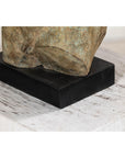 Greco Roman Inspired Classical Bronze Torso Sculpture with Verdigris Patina