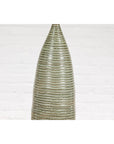 Tall & Slender Green Glazed Ceramic Vase