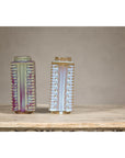 Quadrangular Flambé Vases Inspired by Neolithic Ritual Cong Objects, Sold Each