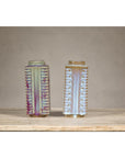 Quadrangular Flambé Vases Inspired by Neolithic Ritual Cong Objects, Sold Each