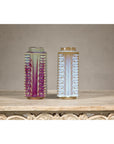Quadrangular Flambé Vases Inspired by Neolithic Ritual Cong Objects, Sold Each