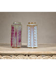 Quadrangular Flambé Vases Inspired by Neolithic Ritual Cong Objects, Sold Each
