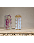 Quadrangular Flambé Vases Inspired by Neolithic Ritual Cong Objects, Sold Each