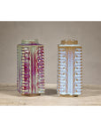Quadrangular Flambé Vases Inspired by Neolithic Ritual Cong Objects, Sold Each