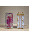 Quadrangular Flambé Vases Inspired by Neolithic Ritual Cong Objects, Sold Each