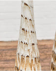 Three Slender Vases with Brown & White Drip, Sold Each-14. Asian & Chinese Furniture, Art, Antiques, Vintage Home Décor for sale at FEA Home