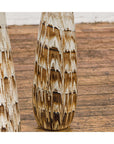 Three Slender Vases with Brown & White Drip, Sold Each-18. Asian & Chinese Furniture, Art, Antiques, Vintage Home Décor for sale at FEA Home
