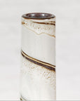 Three Slender Vases with Brown & White Drip, Sold Each-19. Asian & Chinese Furniture, Art, Antiques, Vintage Home Décor for sale at FEA Home