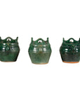 Qing Dynasty Green Glaze Late 19th Century Shiwan Ware Pottery Teapots Sold Each