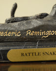 "Rattlesnake" Frederic Remington Bronze Tabletop Statue