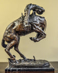 "Rattlesnake" Frederic Remington Bronze Tabletop Statue
