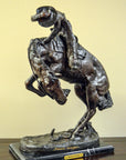 "Rattlesnake" Frederic Remington Bronze Tabletop Statue
