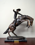 "Bronco Buster" Frederic Remington Bronze Tabletop Statue