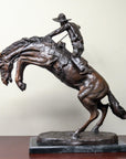 "Bronco Buster" Frederic Remington Bronze Tabletop Statue