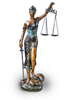 Bronze Lady Justice Statue-RG2067-1. Asian & Chinese Furniture, Art, Antiques, Vintage Home Décor for sale at FEA Home