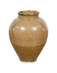 Taishō Period Two-Tone Sand Glaze Vase with Textured Finish
