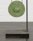 Swinging Bronze Gong Mounted on Custom Base-4. Asian & Chinese Furniture, Art, Antiques, Vintage Home Décor for sale at FEA Home