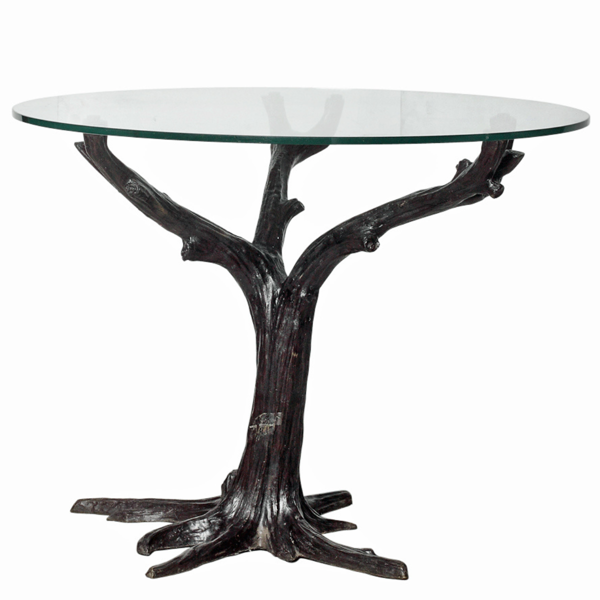 Bronze Tree Table in Brown Patina-10. Asian & Chinese Furniture, Art, Antiques, Vintage Home Décor for sale at FEA Home