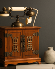 Vintage Telephone - Brass Details and French-Inspired Design-1. Asian & Chinese Furniture, Art, Antiques, Vintage Home Décor for sale at FEA Home