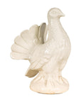 Petite Blanc de Chine Porcelain Fantail Pigeon Sculpture, Vintage