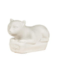 Vintage Petite Blanc de Chine Porcelain Cat Figure