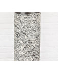 Textured Black, Gray and Black Spattered Ceramic Vase