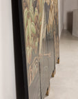 Chinese four-panel screen, side view showing panel depth