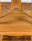 Chinese Qing Dynasty 19th Century Elmwood Chair with Character Carved Medallion