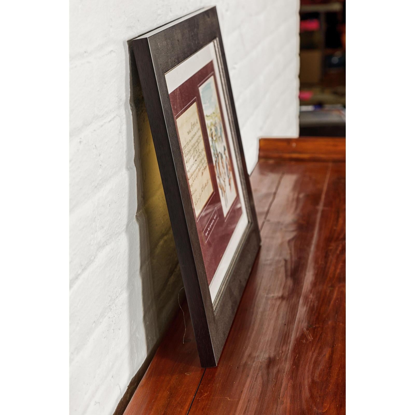 Framed 1780s Revolutionary War Bond, State of Connecticut