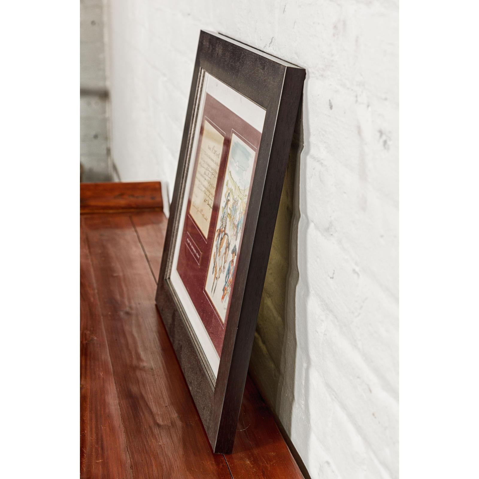 Framed 1780s Revolutionary War Bond, State of Connecticut