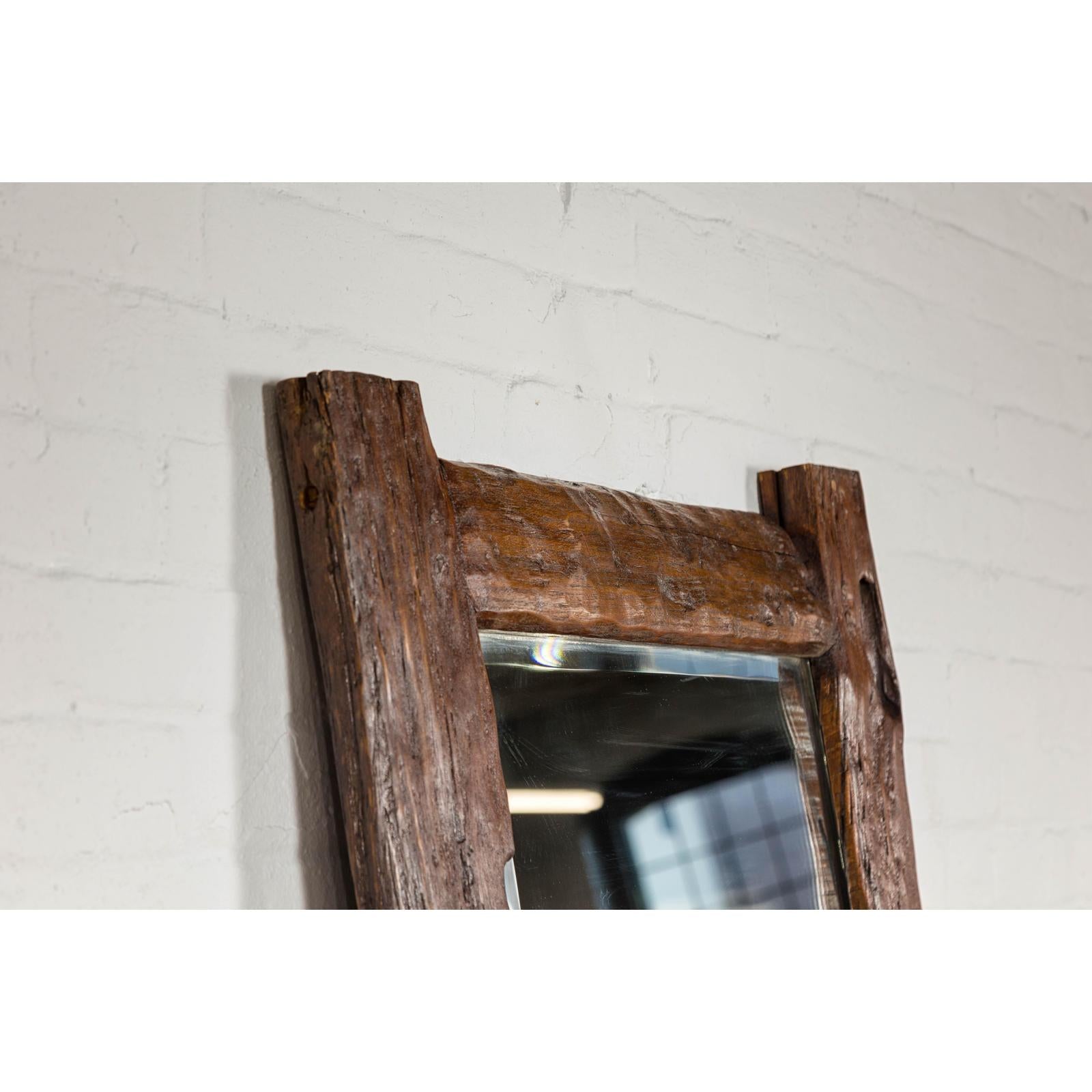 Antique Country Style Driftwood Made into Full Length Mirror, Rustic Character