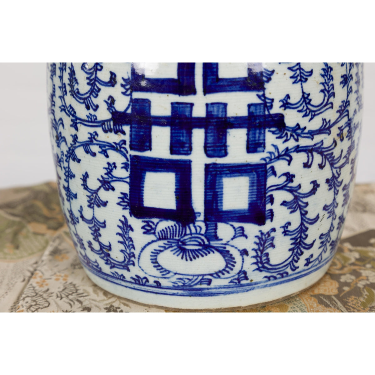 Near Pair of Porcelain Blue and White Ginger Jars-13. Asian & Chinese Furniture, Art, Antiques, Vintage Home Décor for sale at FEA Home