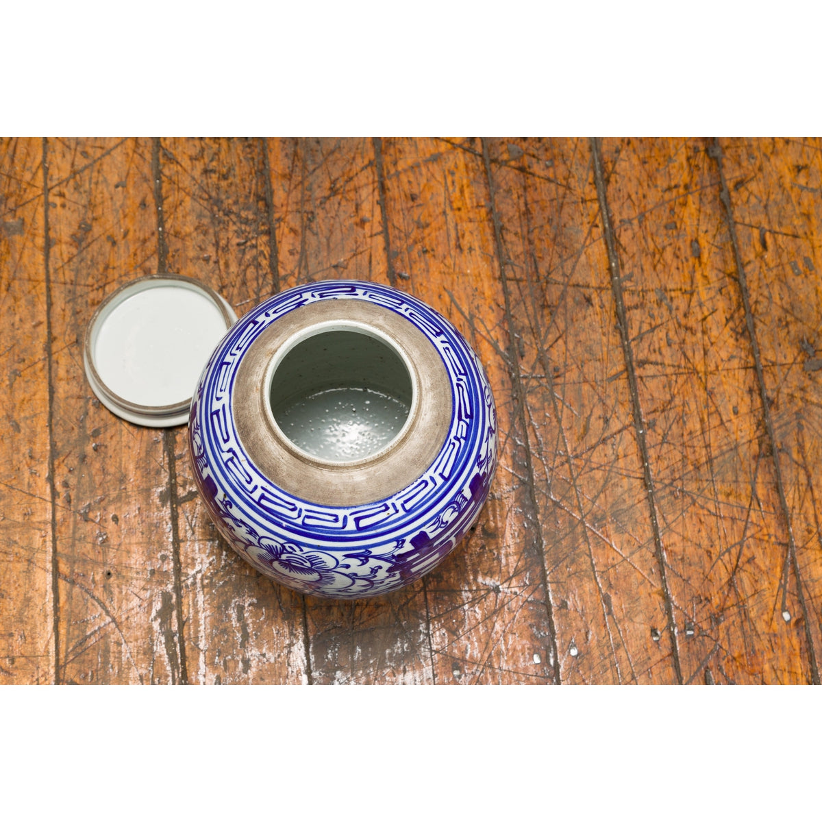 Near Pair of Porcelain Blue and White Ginger Jars-18. Asian & Chinese Furniture, Art, Antiques, Vintage Home Décor for sale at FEA Home