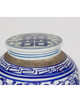 Near Pair of Porcelain Blue and White Ginger Jars-7. Asian & Chinese Furniture, Art, Antiques, Vintage Home Décor for sale at FEA Home