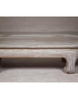 Vintage Low Whitewash Teak Wood Coffee table with Oval Top-7. Asian & Chinese Furniture, Art, Antiques, Vintage Home Décor for sale at FEA Home